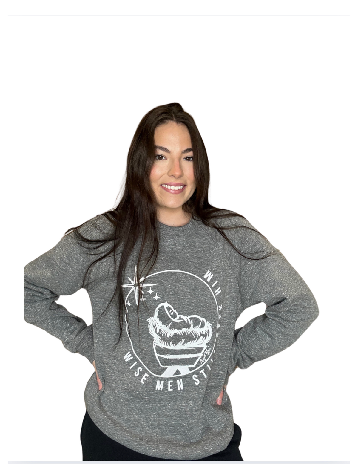 Wise Men Still Seek Him Grey Sweatshirt