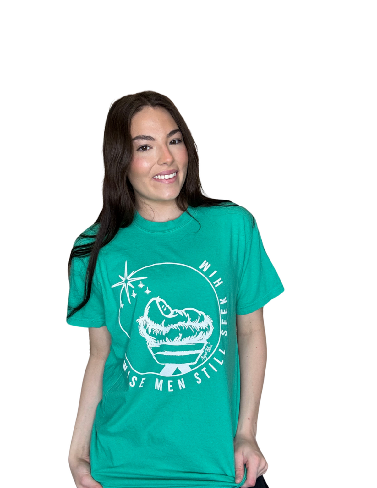 Wise Men Still Seek Him -Island Green Comfort Color Short Sleeve