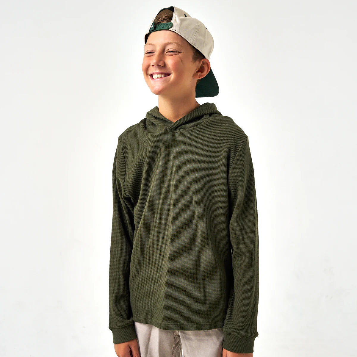 Burlebo Youth Thermal Hoodie - Mallard Green