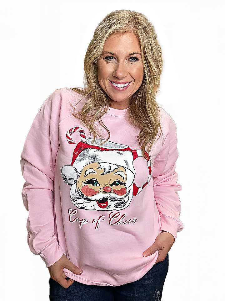 Cup of Cheer Pink Sweatshirt