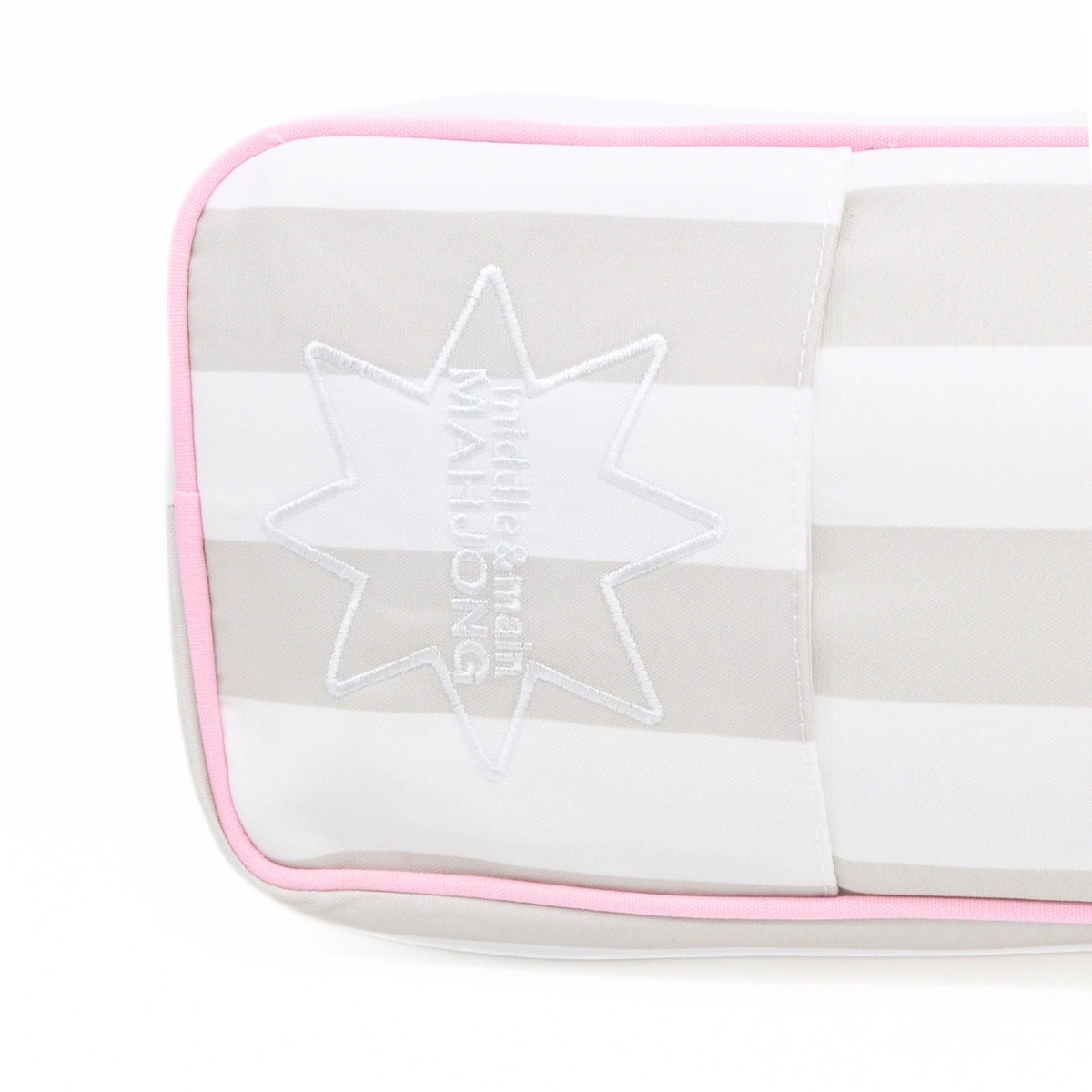 Mahjong Rack Bag Grey and white