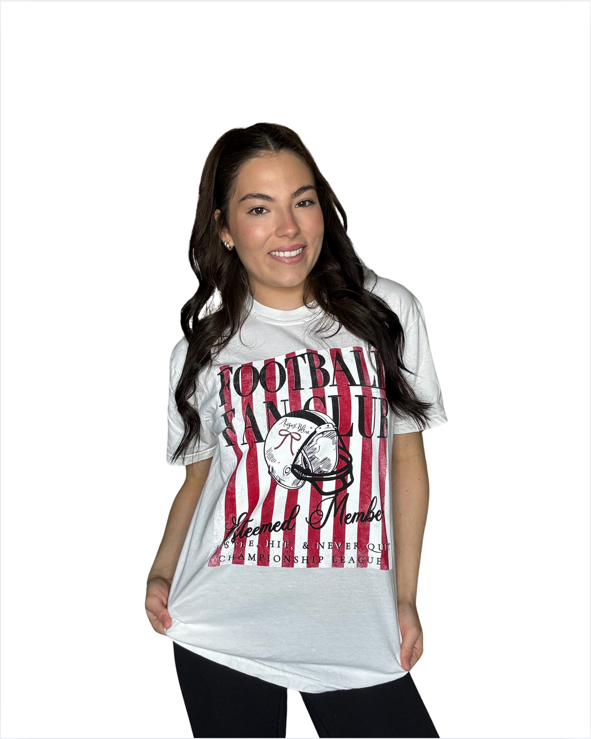 Football Fan Club White Comfort Color Short Sleeve