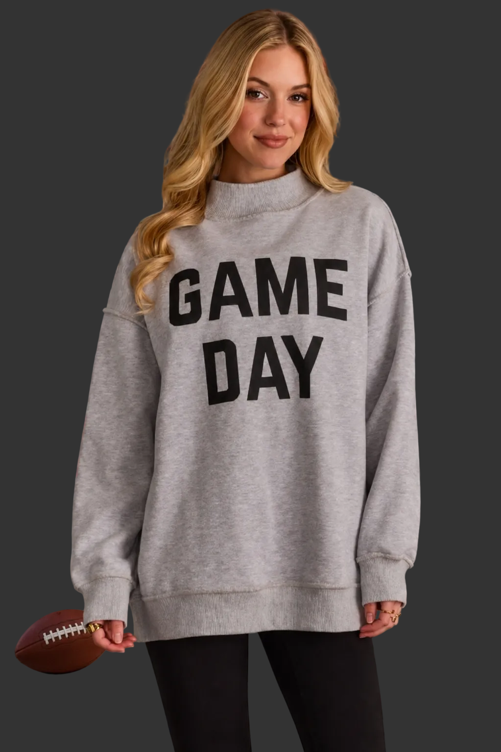 Lt. Gray Game Day & Sunday Funday Reversible Sweatshirt