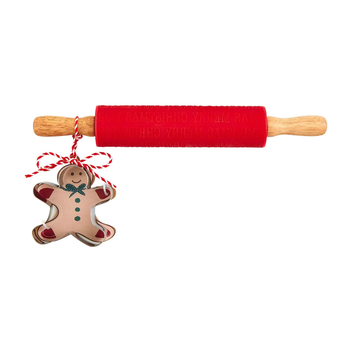 Mudpie holiday Rolling Pin &amp; Cookie Cutter