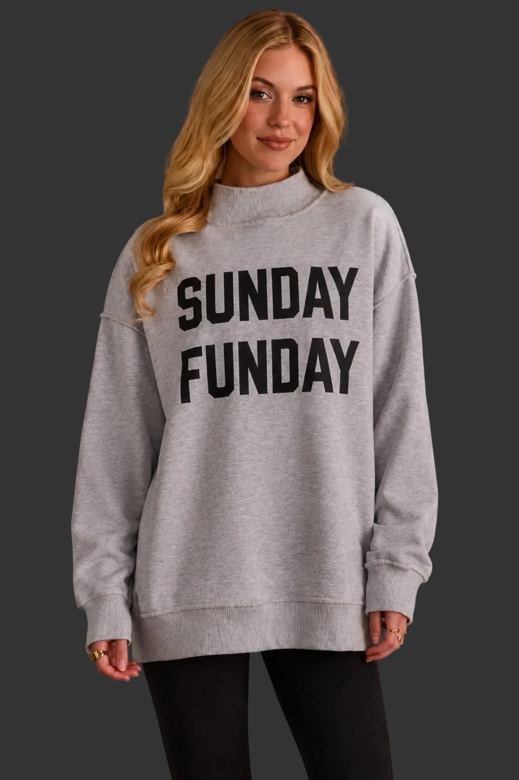 Lt. Gray Game Day & Sunday Funday Reversible Sweatshirt