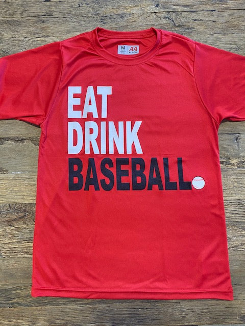 Kid Eat Drink Baseball - Red