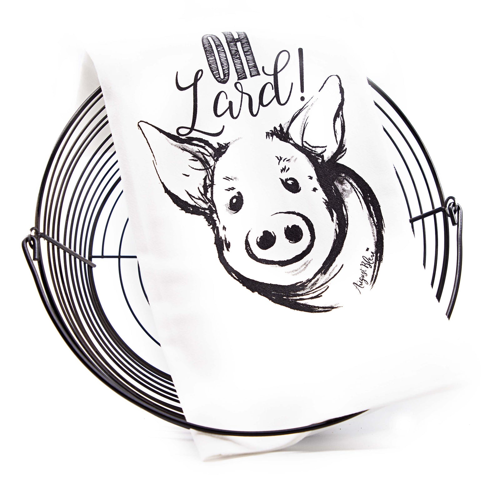Oh Lard! Tea Towel