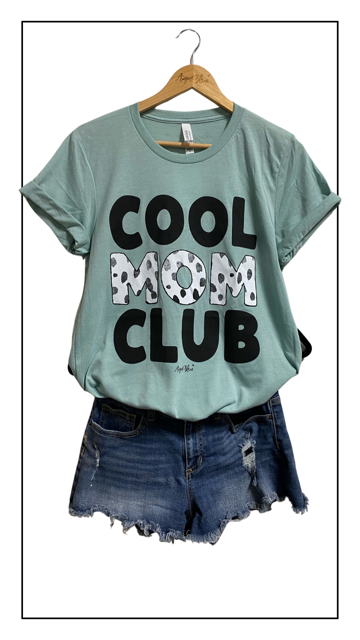 Cool Mom Club - seafoam short sleeve